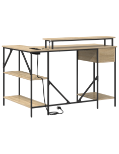 Scrivania Rovere Sonoma 120 x 79 x 86,5 cm Legno multistrato 2