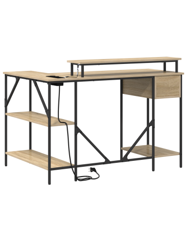 Scrivania Rovere Sonoma 120 x 79 x 86,5 cm Legno multistrato