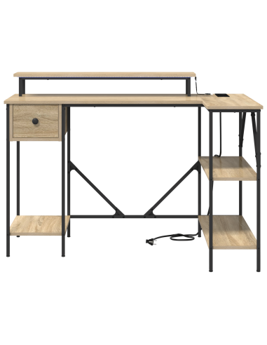 Scrivania Rovere Sonoma 120 x 79 x 86,5 cm Legno multistrato