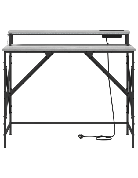 Scrivania Grigio sonoma 100 x 50 x 86.5 cm Legno multistrato