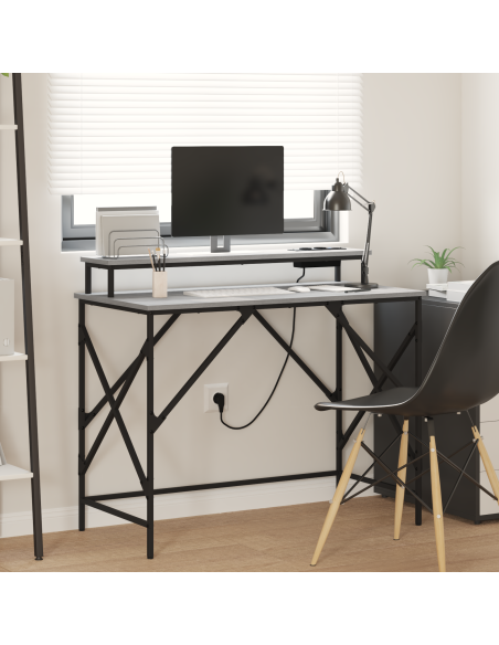 Scrivania Grigio sonoma 100 x 50 x 86.5 cm Legno multistrato