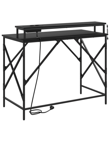 Scrivania Rovere Nero 100 x 50 x 86,5 cm Legno multistrato