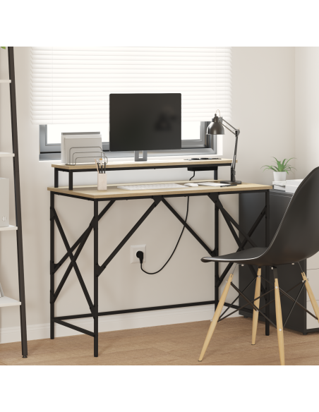 Scrivania rovere sonoma 100 x 50 x 86.5 cm Legno multistrato