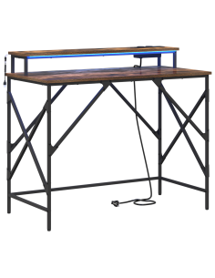 Scrivania Rovere fumé 100 x 50 x 86,5 cm Legno multistrato