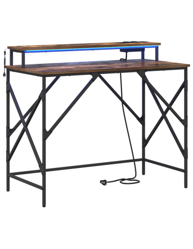 Scrivania Rovere fumé 100 x 50 x 86,5 cm Legno multistrato