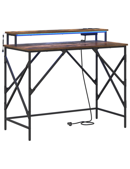 Scrivania Rovere fumo 100 x 50 x 86.5 cm Legno multistrato