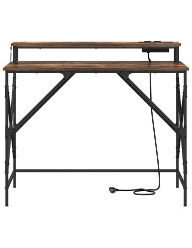 Scrivania Rovere fumé 100 x 50 x 86,5 cm Legno multistrato