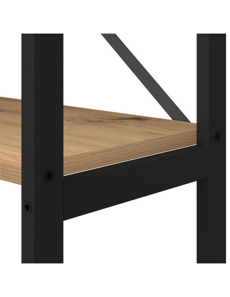 Libreria rovere artigianale 40 x 30 x 153 cm Legno multistrato