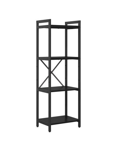Libreria Rovere nero 40 x 30 x 118 cm Legno multistrato