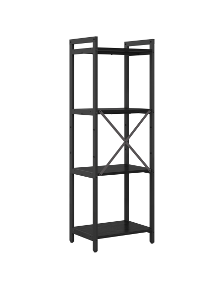 Libreria Rovere nero 40 x 30 x 118 cm Legno multistrato