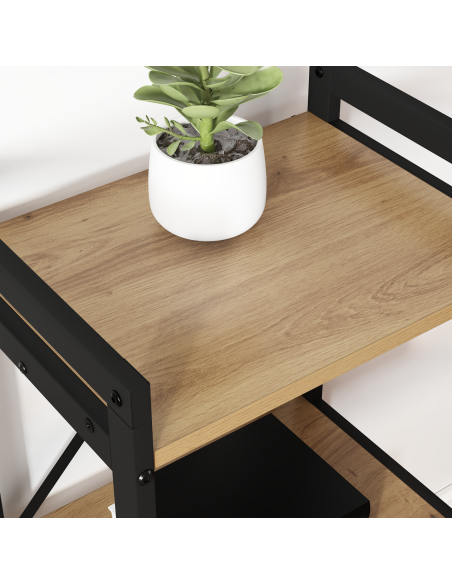 Libreria rovere artigianale 40 x 30 x 83 cm Legno multistrato