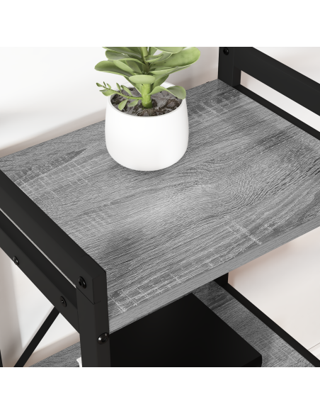 Libreria Grigio sonoma 40 x 30 x 83 cm Legno multistrato