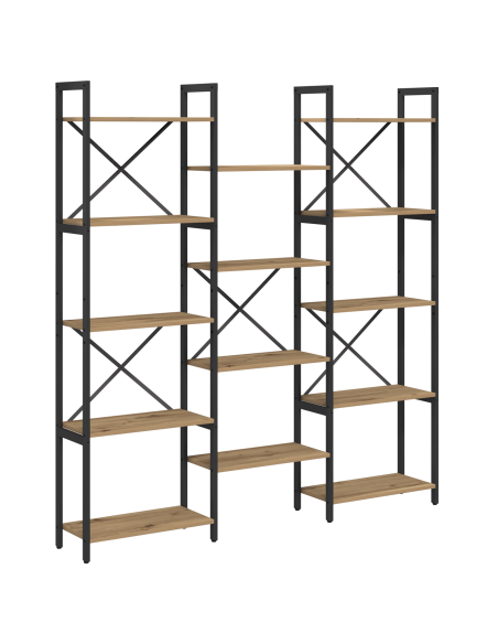 Libreria Rovere artigianale 156 x 25 x 167 cm Legno multistrato