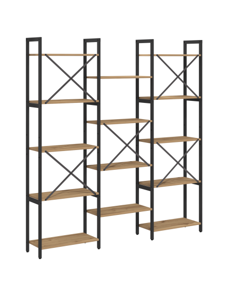 Libreria rovere artigianale 156 x 25 x 167.5 cm