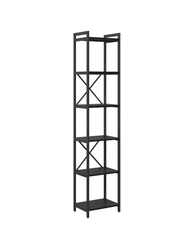 Libreria Rovere Nero 40 x 30 x 189,5 cm Legno multistrato