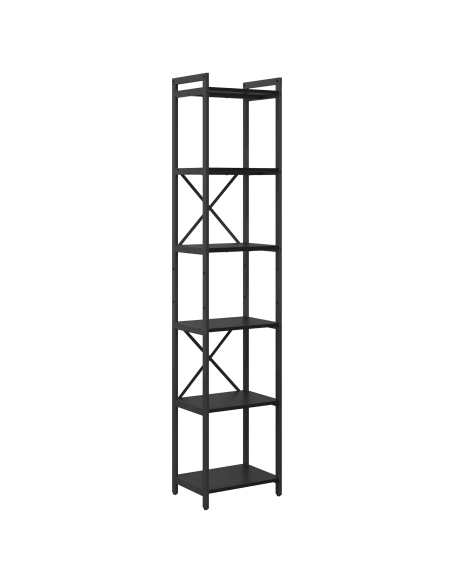 Libreria Rovere nero 40 x 30 x 188 cm Legno multistrato