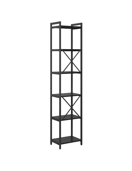 Libreria Rovere nero 40 x 30 x 188 cm Legno multistrato