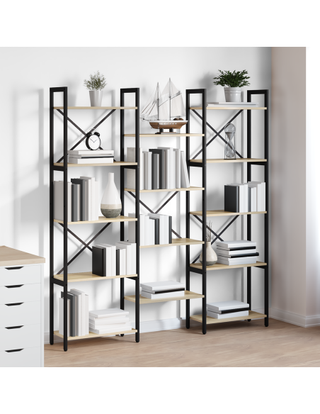 Libreria rovere sonoma 156 x 25 x 167.5 cm Legno multistrato
