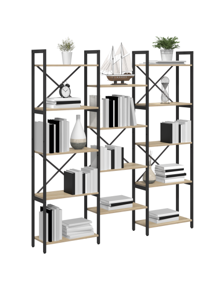 Libreria rovere sonoma 156 x 25 x 167.5 cm Legno multistrato