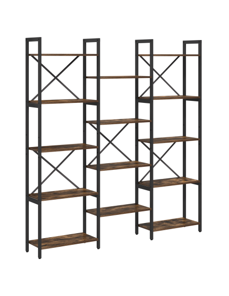 Libreria Rovere fumo 156 x 25 x 167.5 cm Legno multistrato