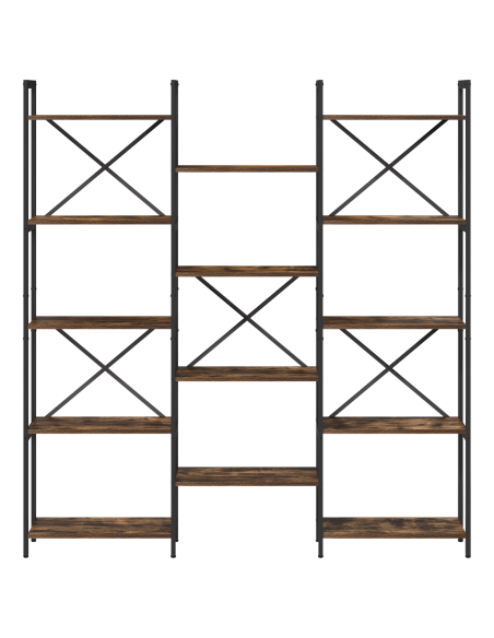 Libreria Rovere fumo 156 x 25 x 167.5 cm Legno multistrato