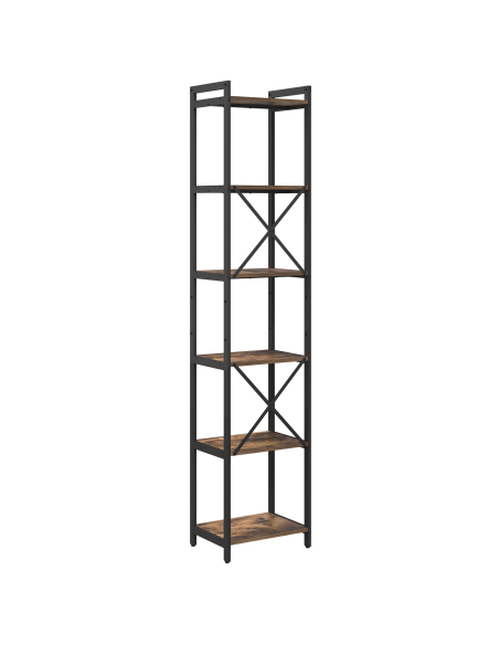 Libreria Rovere fumo 40 x 30 x 188 cm Legno multistrato