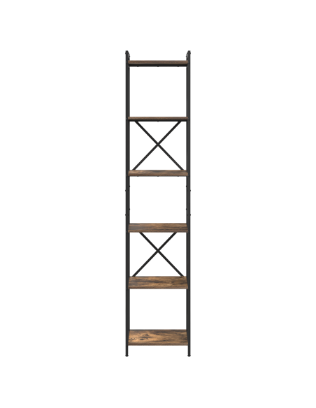 Libreria Rovere fumo 40 x 30 x 188 cm Legno multistrato