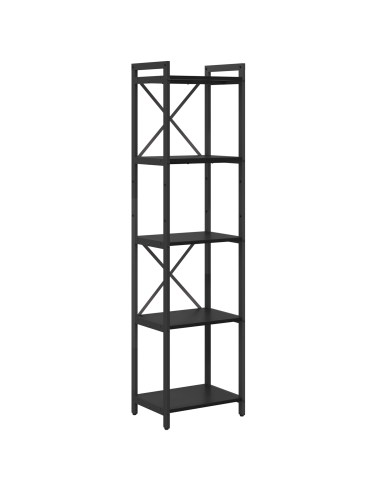 Libreria Rovere Nero 40 x 30 x 155 cm Legno multistrato