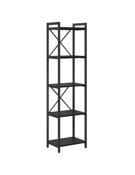 Libreria Rovere Nero 40 x 30 x 155 cm Legno multistrato