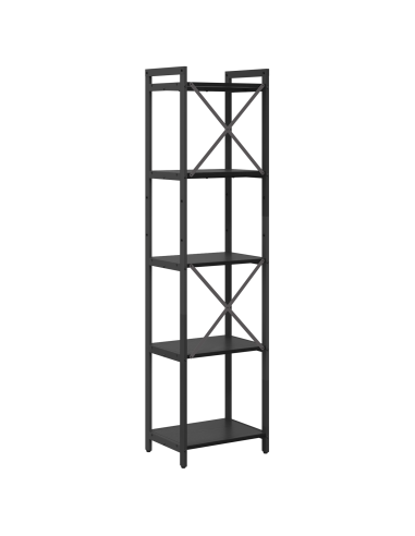 Libreria Rovere Nero 40 x 30 x 155 cm Legno multistrato