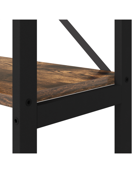Libreria Rovere fumo 40 x 30 x 153 cm Legno multistrato