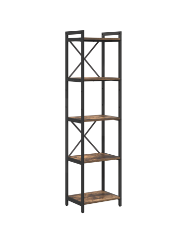 Libreria Rovere fumé 40 x 30 x 155 cm Legno multistrato