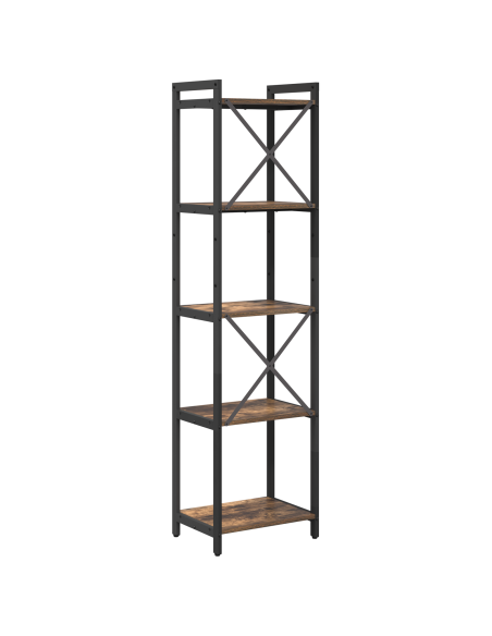 Libreria Rovere fumé 40 x 30 x 155 cm Legno multistrato