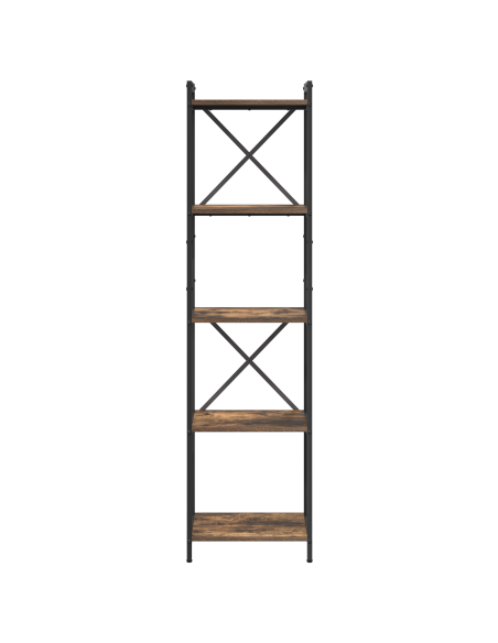 Libreria Rovere fumo 40 x 30 x 153 cm Legno multistrato