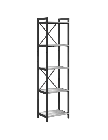 Libreria Grigio sonoma 40 x 30 x 155 cm Legno multistrato