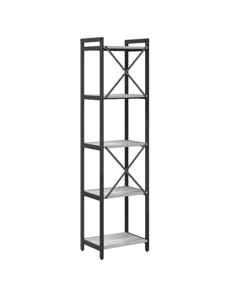 Libreria Grigio sonoma 40 x 30 x 155 cm Legno multistrato