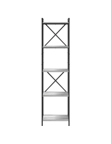 Libreria Grigio sonoma 40 x 30 x 155 cm Legno multistrato