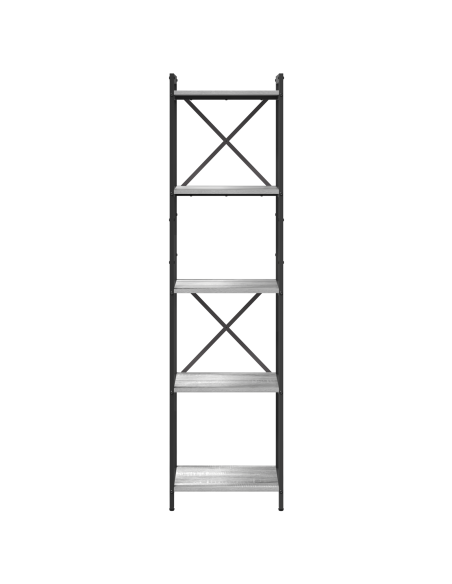 Libreria Grigio sonoma 40 x 30 x 153 cm Legno multistrato