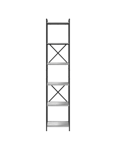 Libreria Grigio sonoma 40 x 30 x 189,5 cm Legno multistrato