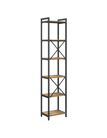 Libreria rovere artigianale 40 x 30 x 188 cm Legno multistrato
