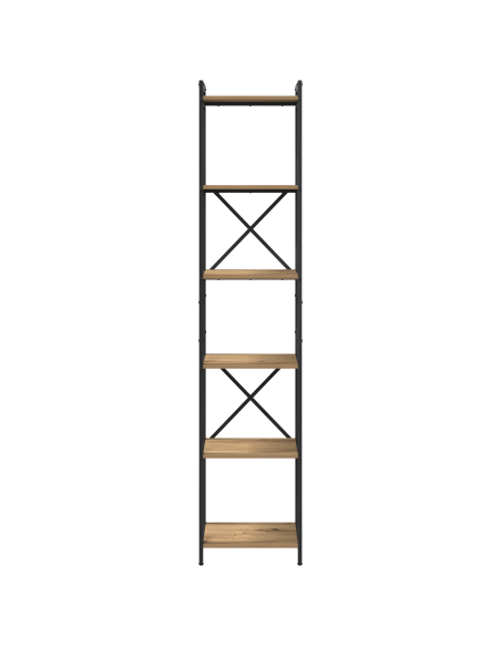 Libreria rovere artigianale 40 x 30 x 188 cm Legno multistrato