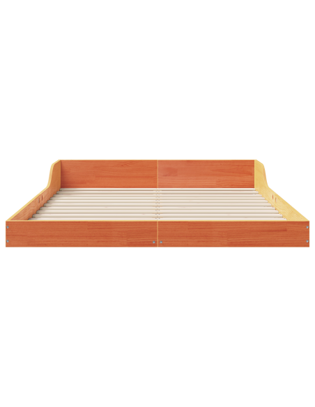 Struttura del letto Cera marrone 120 x 200 cm