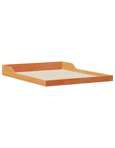 Struttura del letto Cera marrone 160 x 220 cm