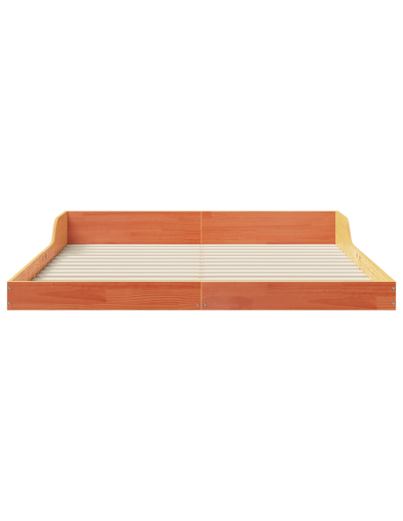 Struttura del letto Cera marrone 160 x 220 cm