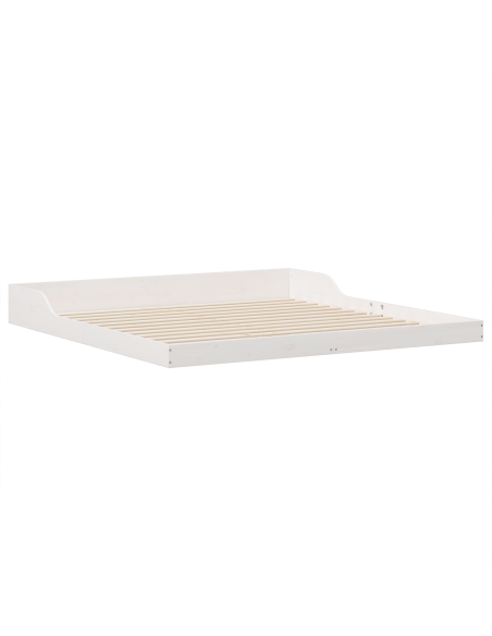 Struttura del letto Bianco 180 x 220 cm Legno di pino massello