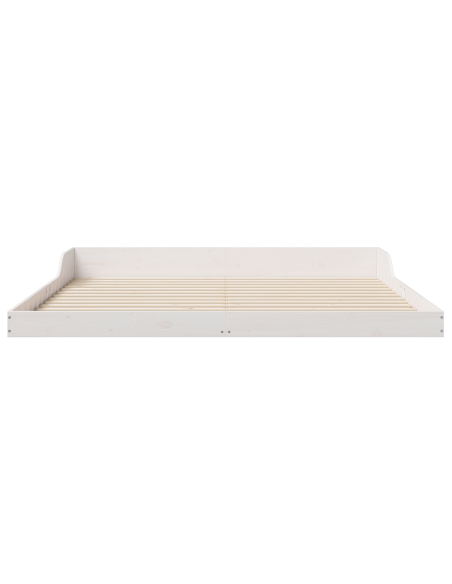 Struttura del letto Bianco 180 x 220 cm Legno di pino massello