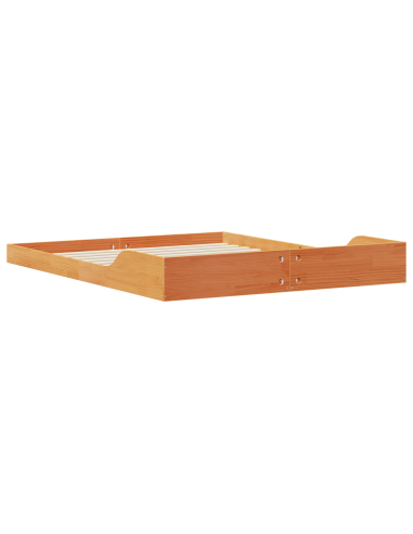 Struttura del letto Marrone cerato 140 x 210 cm Pino massello