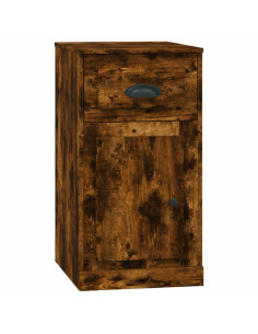 Mobiletto con Cassetto Rovere Fumo 40x50x75cm Legno Multistrato
