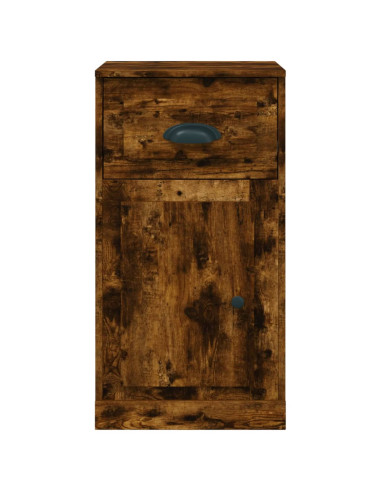 Mobiletto con Cassetto Rovere Fumo 40x50x75cm Legno Multistrato