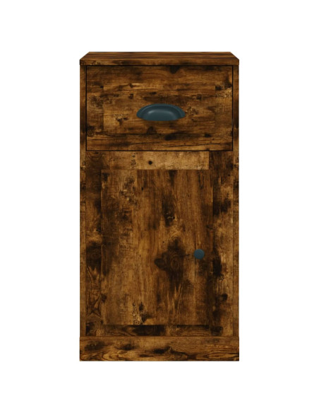 Mobiletto con Cassetto Rovere Fumo 40x50x75cm Legno Multistrato
